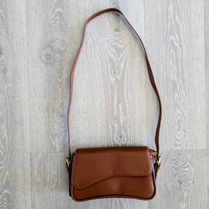 Brown Leather Shoulder Bag